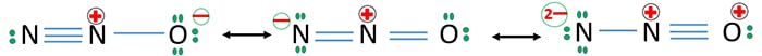 resonance structures of nitrous oxide