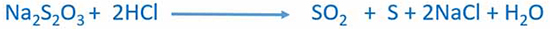 sodium thiosulfate and HCl reaction