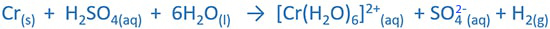Cr and dilute sulfuric acid reaction