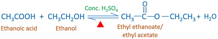 esterification - carboxylic acid and alcohols reaction