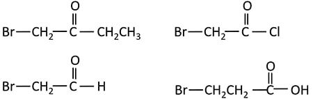 Compounds which grignard reagent can't be prepared