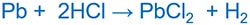 Pb and HCl, Amphoteric behavior of Lead 