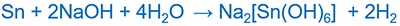 Sn and NaOH, Amphoteric behavior of tin