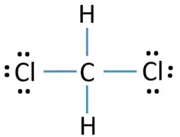 CH2Cl2 dichloromethane lewis structure