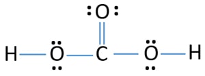 for H2CO3,lewis structure of carbonic acid,H2CO3 le...