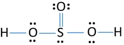 Sulfurous Acid H2so3 Lewis Structure