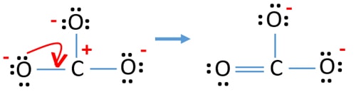 reduzir as cargas sobre CO32- lewis structure