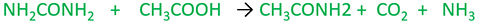 Urea and carboxylic acid reaction