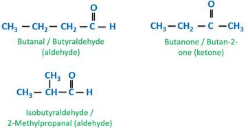 C4H8O Isomers | Chain, Functional, Aliphatic, Cyclic Isomers of C4H8O